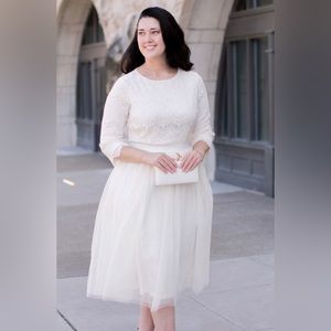 Dainty Jewells Off-White Whimsical Wishes Dress